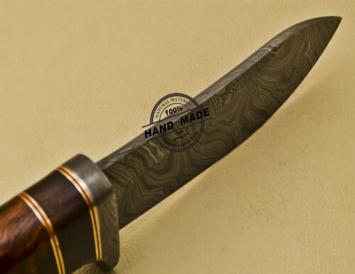 Damascus Skinner Knife Custom Handmade Damascus Steel Hunting Knife 899 - Image 4