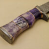 Damascus Skinner Knife Custom Handmade Damascus Steel Hunting Knife With Colored Bone Handle 894 - Image 10