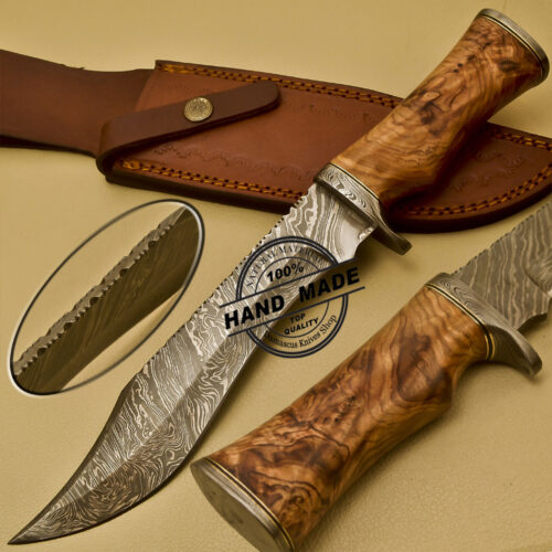 Damascus Bowie Knife