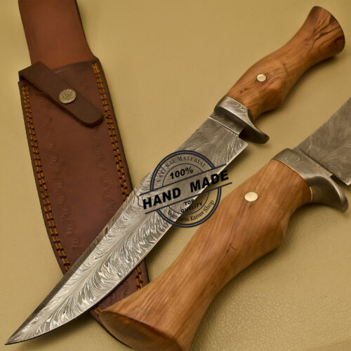 Damascus Bowie Knife