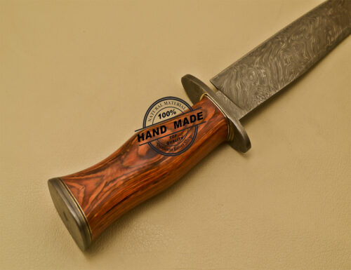 Damascus Bowie Knife Custom Handmade Damascus Steel Hunting Knife 908 - Image 7