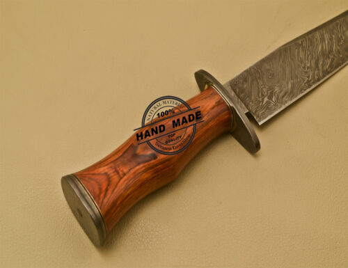Damascus Bowie Knife Custom Handmade Damascus Steel Hunting Knife 908 - Image 8