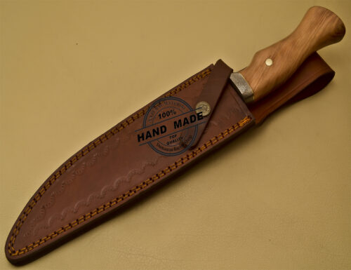 Damascus Bowie Knife Custom Handmade Damascus Steel Hunting Knife 911 - Image 12