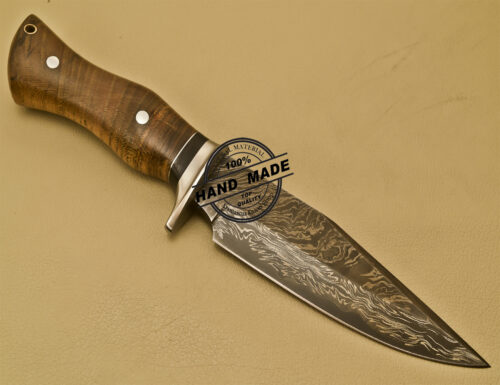 Damascus Skinner Knife Custom Handmade Damascus Steel Hunting Damascus Skinner Knife 913 - Image 4