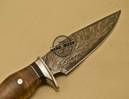 Damascus Skinner Knife Custom Handmade Damascus Steel Hunting Damascus Skinner Knife 913 - Image 5