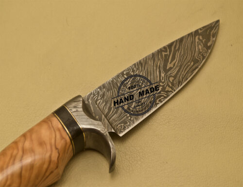Damascus Skinner Knife Fixed Blade Handmade Damascus Steel Knife 914 - Image 5