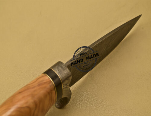 Damascus Skinner Knife Fixed Blade Handmade Damascus Steel Knife 914 - Image 7