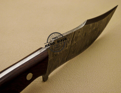New Damascus Skinner Knife Custom Handmade Damascus Steel Hunting Knife with Leather Sheaths 915 - Image 8