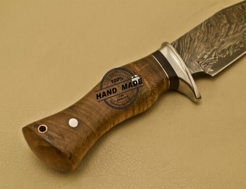 Damascus Skinner Knife Custom Handmade Damascus Steel Hunting Damascus Skinner Knife 913 - Image 9