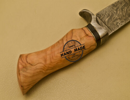 Damascus Skinner Knife Fixed Blade Handmade Damascus Steel Knife 914 - Image 9