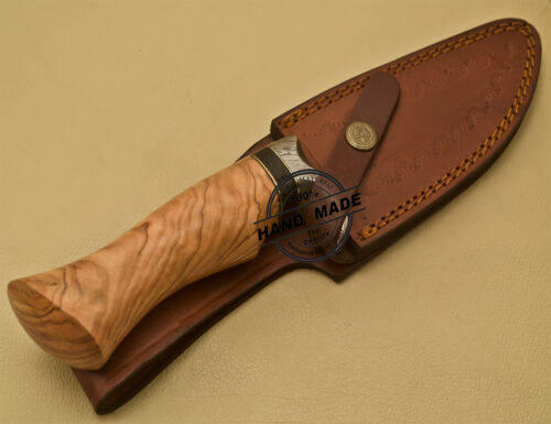 Damascus Skinner Knife Fixed Blade Handmade Damascus Steel Knife 914 - Image 10