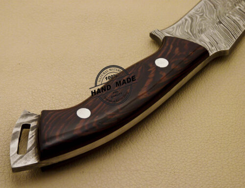 New Damascus Skinner Knife Custom Handmade Damascus Steel Hunting Knife with Leather Sheaths 915 - Image 10