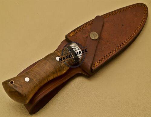 Damascus Skinner Knife Custom Handmade Damascus Steel Hunting Damascus Skinner Knife 913 - Image 11