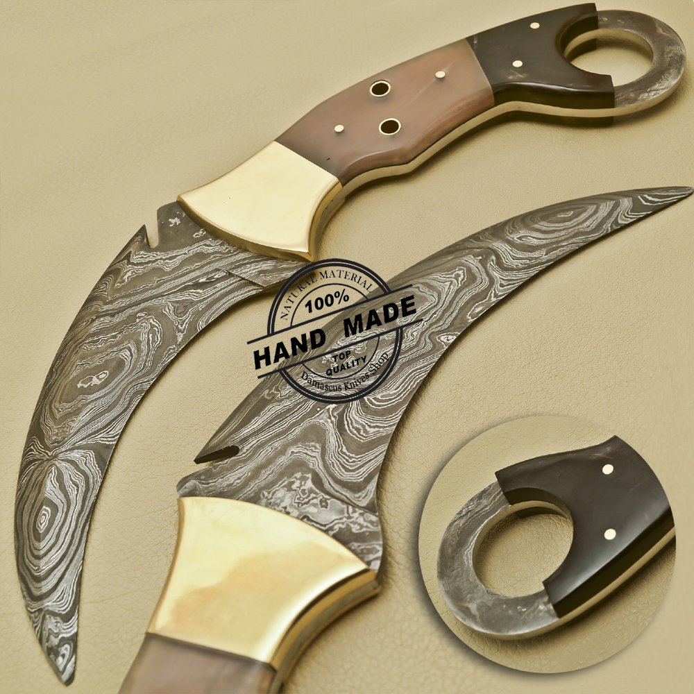 Damascus Karambit Knife