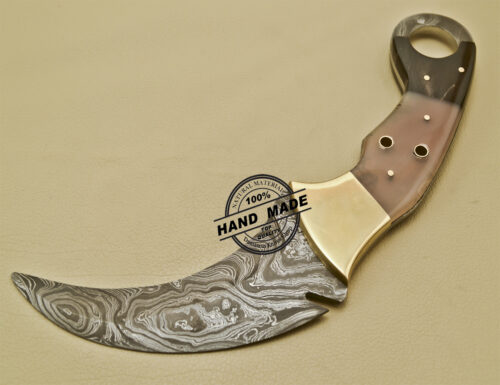 Damascus Karambit Knife Custom Handmade Damascus Knife 918 - Image 4
