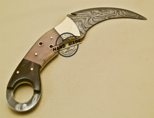 Damascus Karambit Knife Custom Handmade Damascus Knife 918 - Image 5