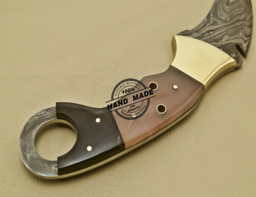Damascus Karambit Knife Custom Handmade Damascus Knife 918 - Image 8