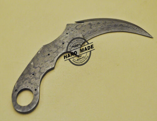 Blank Damascus Karambit Knife Double Edge Damascus Karambit Knife 921 - Image 5