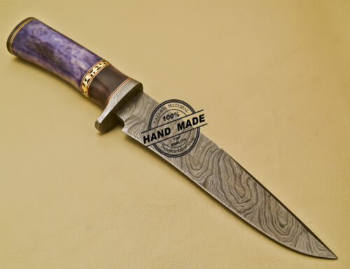 Damascus Skinner Knife Fixed Blade Handmade Damascus Steel Knife 933 - Image 4