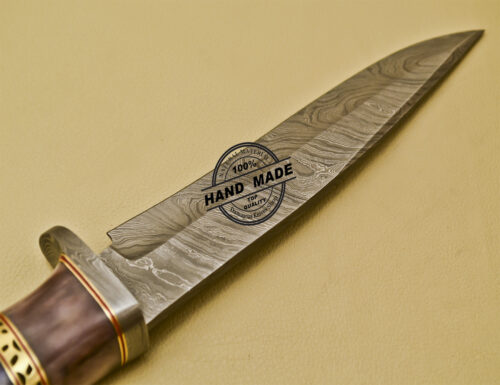 Damascus Skinner Knife Fixed Blade Handmade Damascus Steel Knife 933 - Image 5