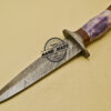 Damascus Dagger Knife Custom Handmade Damascus Steel Hunting Dagger Knife With Sheaths 934 - Image 3