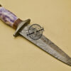 Damascus Dagger Knife Custom Handmade Damascus Steel Hunting Dagger Knife With Sheaths 934 - Image 4