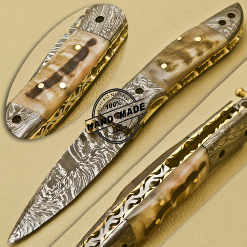 Damascus Folding Knife