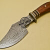 Damascus Hatchet Fixed Blade Handmade Damascus Steel Hunting Hatchet 935 - Image 3