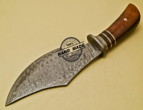 Damascus Hatchet Fixed Blade Handmade Damascus Steel Hunting Hatchet 935 - Image 4