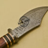Damascus Hatchet Fixed Blade Handmade Damascus Steel Hunting Hatchet 935 - Image 7