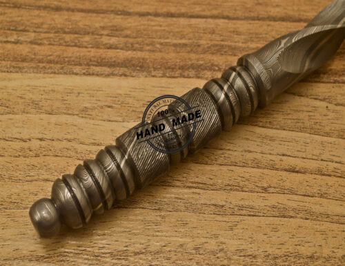 Damascus Kris Blade Dagger Knife Custom Handmade Rare Full Damascus Steel With Sheaths 921 - Image 7