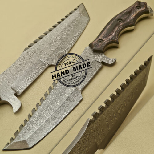 Damascus Tracker Knife