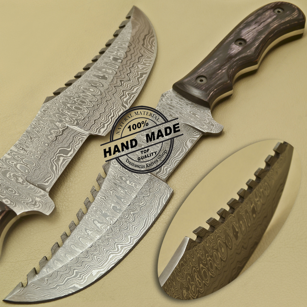 Damascus Tracker Knife