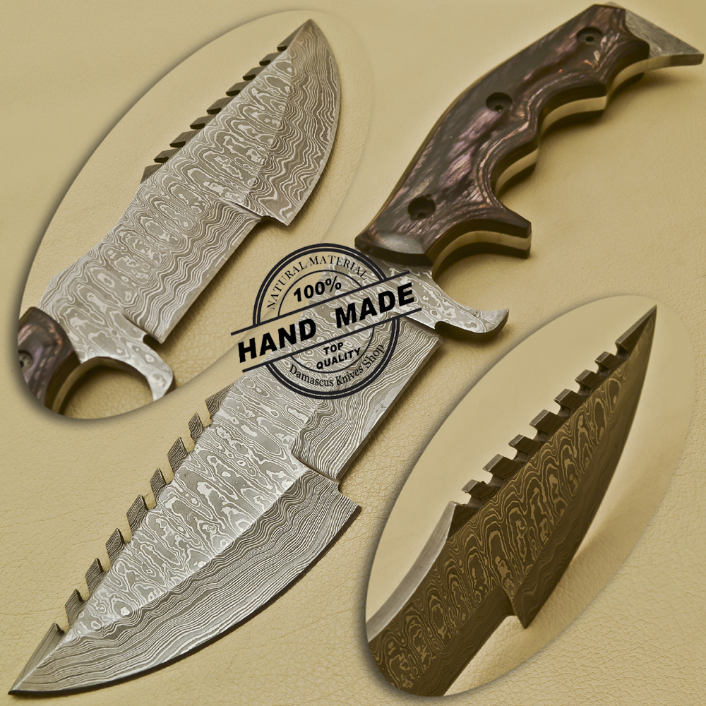 Damascus Tracker Knife