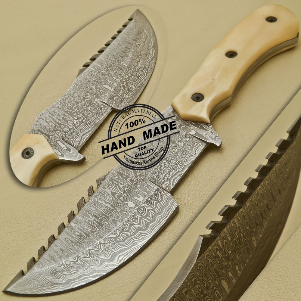 Damascus Tracker Knife