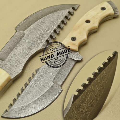 Damascus Tracker Knife