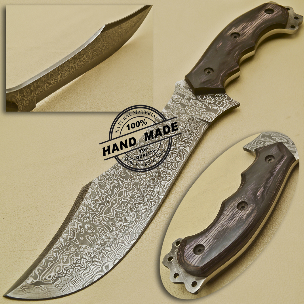 Damascus Tracker Knife