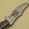 Damascus Tracker Knife Custom Handmade Damascus Steel Hunting Tracker Knife With Leather Sheaths 925 - Image 6