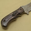 Damascus Tracker Knife Custom Handmade Damascus Steel Hunting Tracker Knife With Leather Sheaths 925 - Image 8