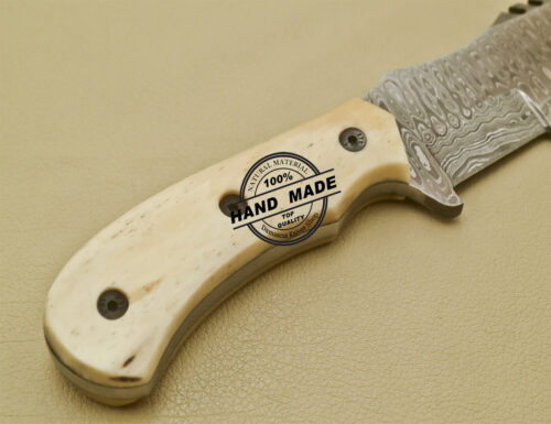 Damascus Tracker Knife Custom Handmade Damascus Steel Knife 929 - Image 8