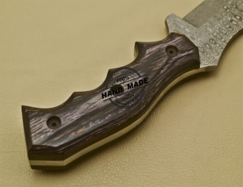 Damascus Tracker Knife Custom Handmade Damascus Steel Knife 928 - Image 9