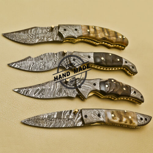 Damascus Folding Knives