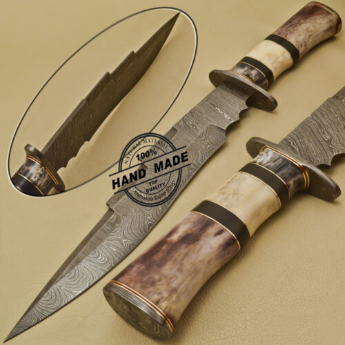 Damascus Bowie Knife