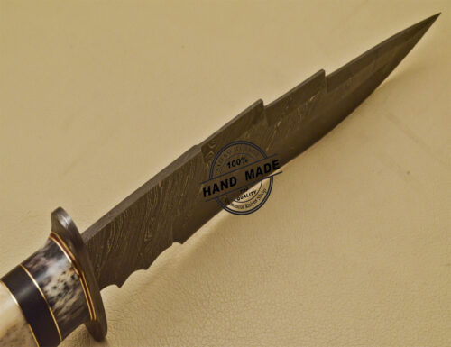 Damascus Bowie Knife Custom Handmade Damascus Steel Hunting Knife 958 - Image 8