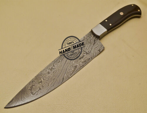 Damascus Kitchen Knife Custom Handmade Damascus Steel Knife 951 - Image 3