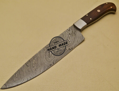 Damascus Kitchen Knife Custom Handmade Damascus Steel Knife 949 - Image 3