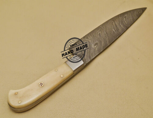 Damascus Kitchen Knife Custom Handmade Damascus Steel Chef Kitchen Knife 950 - Image 5
