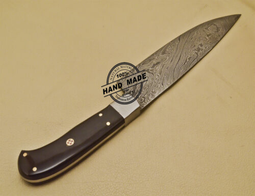 Damascus Kitchen Knife Custom Handmade Damascus Steel Knife 951 - Image 5
