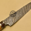 Damascus Kitchen Knife Custom Handmade Damascus Steel Knife 952 - Image 5