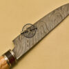 Damascus Kitchen Knife Custom Handmade Damascus Steel Knife 952 - Image 6